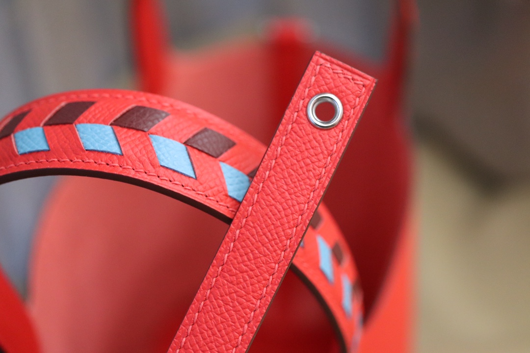 에르메스 피코탄18 레더 트레사쥬 로즈 앱송